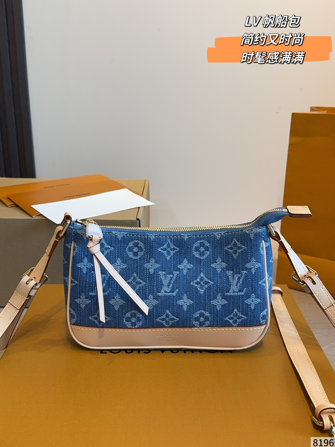 LV Monogram Handbag Monogram Canvas Cowhide Leather 21